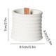 thumbnail image 3 of Vaso portavelas de cemento meteorito | Soporte de vela de aromaterapia sin llama | Contenedor de cristal decorativo | Ornamento de decoración industrial moderna para el hogar | 8.5x8.5x7 cm | 1 Pieza, 3 of 6