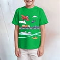 thumbnail image 2 of Duqingm Boys Clothes Boys Tie Dye Graphic Tee with Short Sleeves Green,7-8 Years, 2 of 4