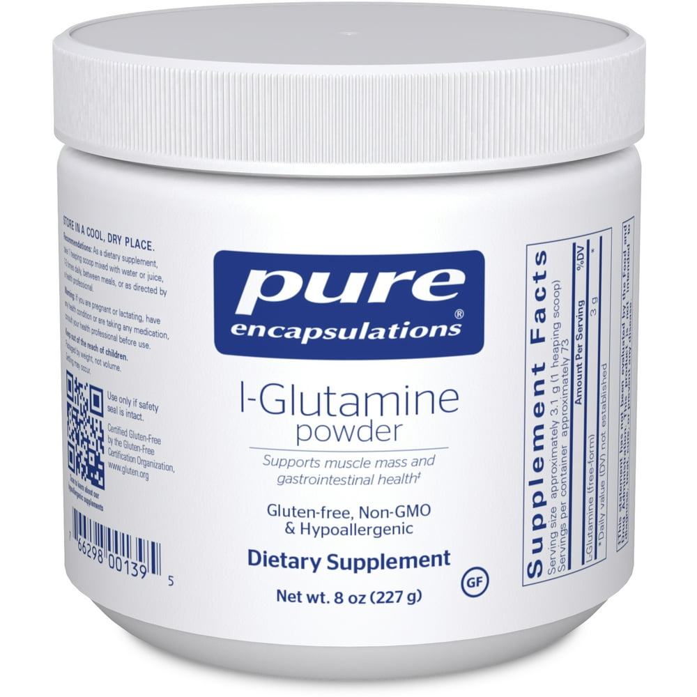 Pure Encapsulations LGlutamine Powder Supplement for Immune and Digestive Support, Gut Health