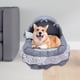 thumbnail image 2 of Cama cueva para gatos, cómoda, portátil, antideslizante, para interiores Gris M, 2 of 9