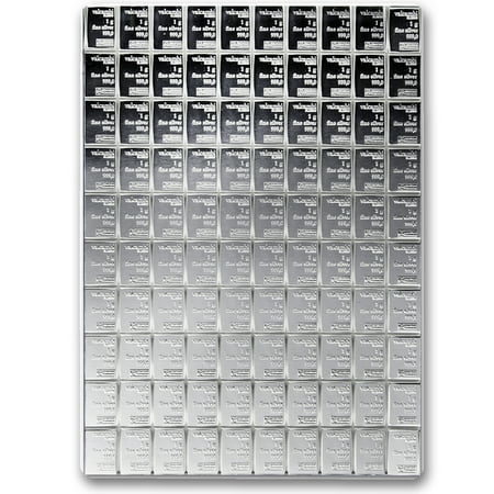100x 1 gram Silver Bar - Silver CombiBarÖ