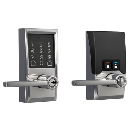 Schlage Fe789wb-Cen-Lat Encode Wifi Enabled Electronic Keypad Latitude Door Lever - Chrome