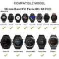 thumbnail image 7 of 26mm Smart Strap for Garmin Fenix 7X 5X Plus 6X Pro 3 3HR Tactix Delta Official Silicone Strap Strap Bracelet, 7 of 7
