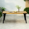 thumbnail image 2 of Modern Wood Dining Table - , Sophisticated Design, 69" Wide, Eating , 32" Deep, 2 of 6