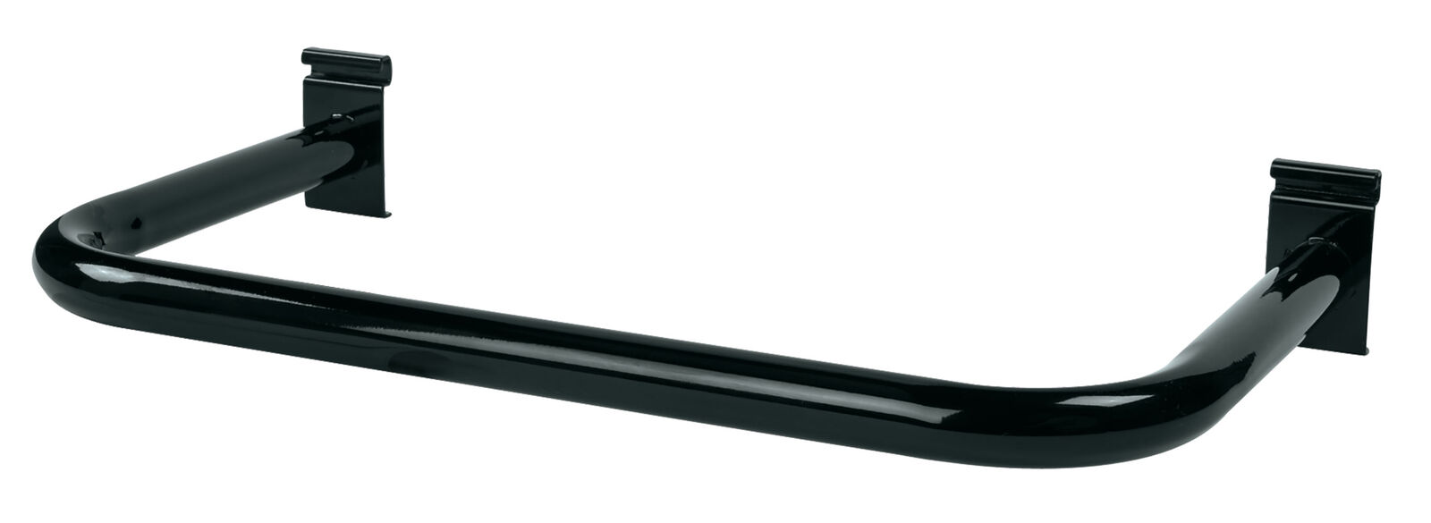 UShaped Black Hangrail for Wire Grid Black For Grid Wall or Slat