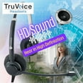 thumbnail image 4 of TruVoice HD-100 Professional Single Ear Noise canceling Microphone Headset with U10P Bottom cable Works with Mitel, Nortel, Avaya Digital, Polycom VVX, Shoretel, Aastra, Fanvil + Many More, 4 of 5