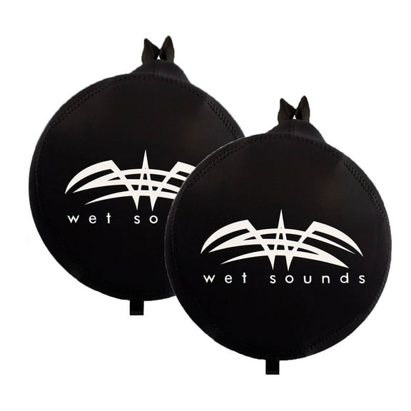 Wet Sounds Portable Neoprene Protective 2 Pack Suitz 8 Speaker Cover, Black