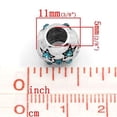 thumbnail image 3 of European Charm Beads Antique Silver Star Carved Light Blue Rhinestone, 3 of 4