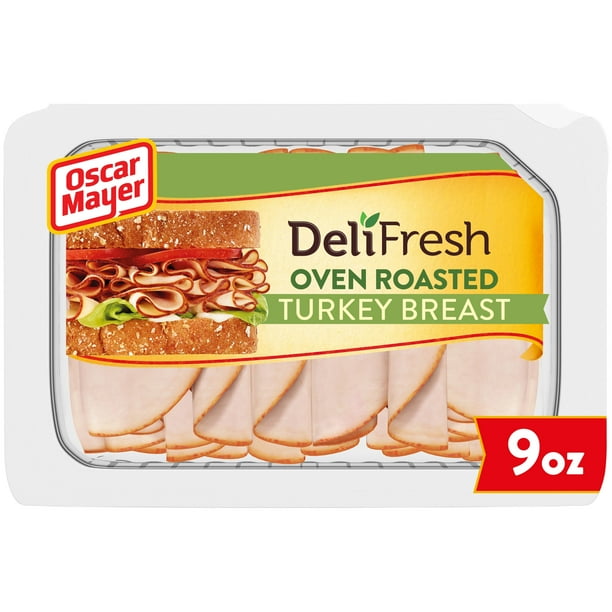 Oscar Mayer Deli Fresh Oven Roasted Sliced Turkey Breast Lunch Meat, 9