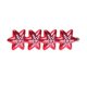 thumbnail image 2 of Bola de Navidad Decorativa Especial, Colgante Pequeño de Plástico Galvanizado, Pintada a Mano, Estrella Hexagonal de Caramelo Rojo., 2 of 7