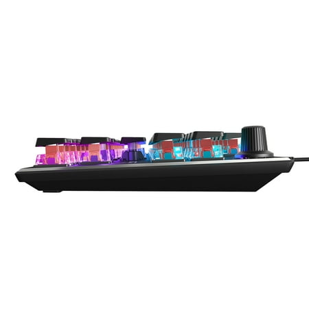 ROCCAT - Vulcan TKL Compact Mechanical PC Gaming Keyboard with Titan Switch Linear, RGB Lighting, and Anodized Aluminum Top Plate - Black