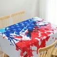 thumbnail image 5 of sruoe Tablecloth, 54 X 108in Independence Day Tablecloth, Waterproof Machine Washable Foldable Red Rectangle Tablecloths, Table Cloth for Dining, Home, Party Decor, Nylon Spandex, 5 of 5