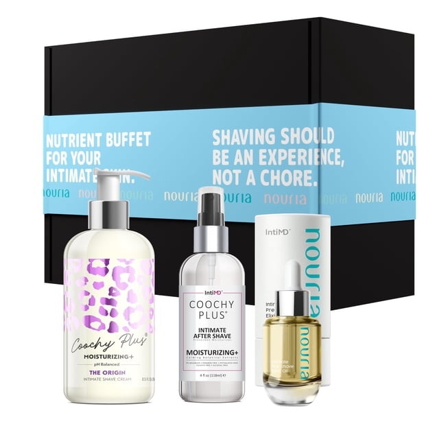 Set de regalo de afeitado IntiMD Coochy Plus HydroLock Moisturizing