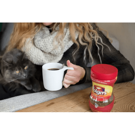 Folgers Instant Coffee Crystals, Classic Roast, 16 Ounce