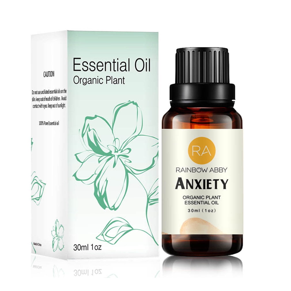 Anxiety Essential Oil (30ML), Natural Organic Aromatherapy Blend Oil for Diffuser, Massage, Skin Care, Yoga, Sleep