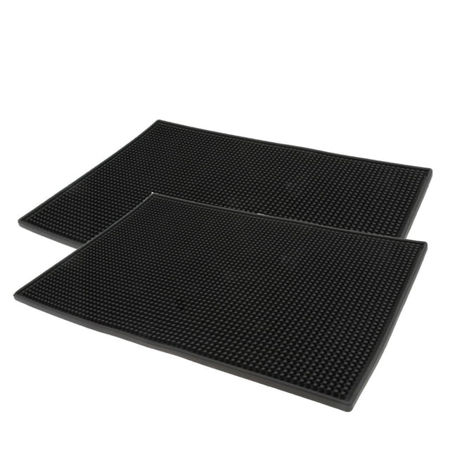 Paquete de 2 alfombril servicio de barra de cerveza, Wandteppich de para derrames, mantel individual para bebidas, 12 x 6 " CUTICAT Corredor de barra de goma
