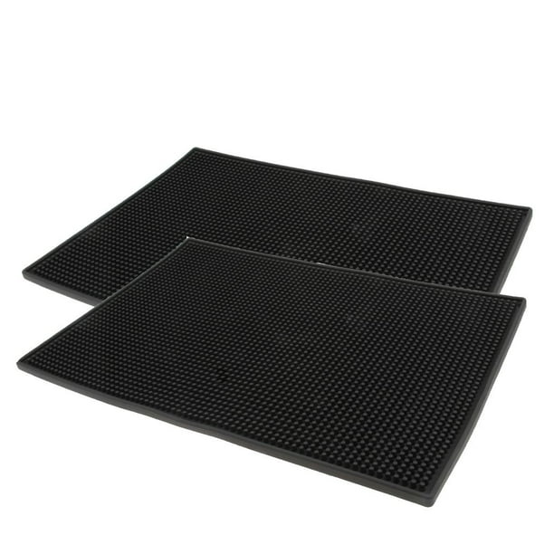 Paquete de 2 alfombrilla de con servicio de barra de cerveza, tapete de para derrames, mantel individual para bebidas, 12 x 6 " Macarena Corredor de barra de goma