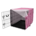 thumbnail image 3 of Marine Dog Crate Cover, Underwater Exotic Fishes Sea Life Coral Reef Exotic Aquatic Scene Pattern, Easy to Use Pet Kennel Cover Small Dogs Puppies Kittens, 7 Sizes, Pink Mustard Orange, by Ambesonne, 3 of 6