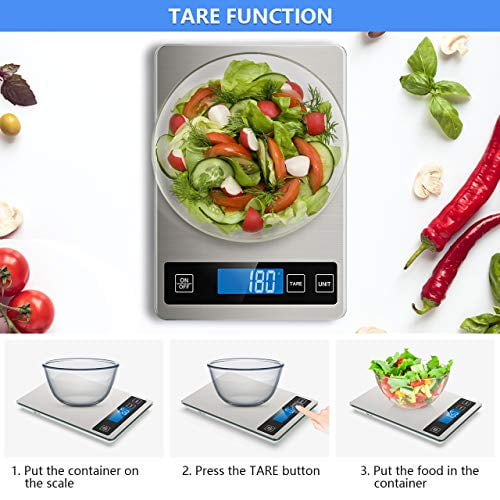 Nicewell Food Scale 22lb Digital Kitchen Scale for Cooking Baking 1g/0.1oz