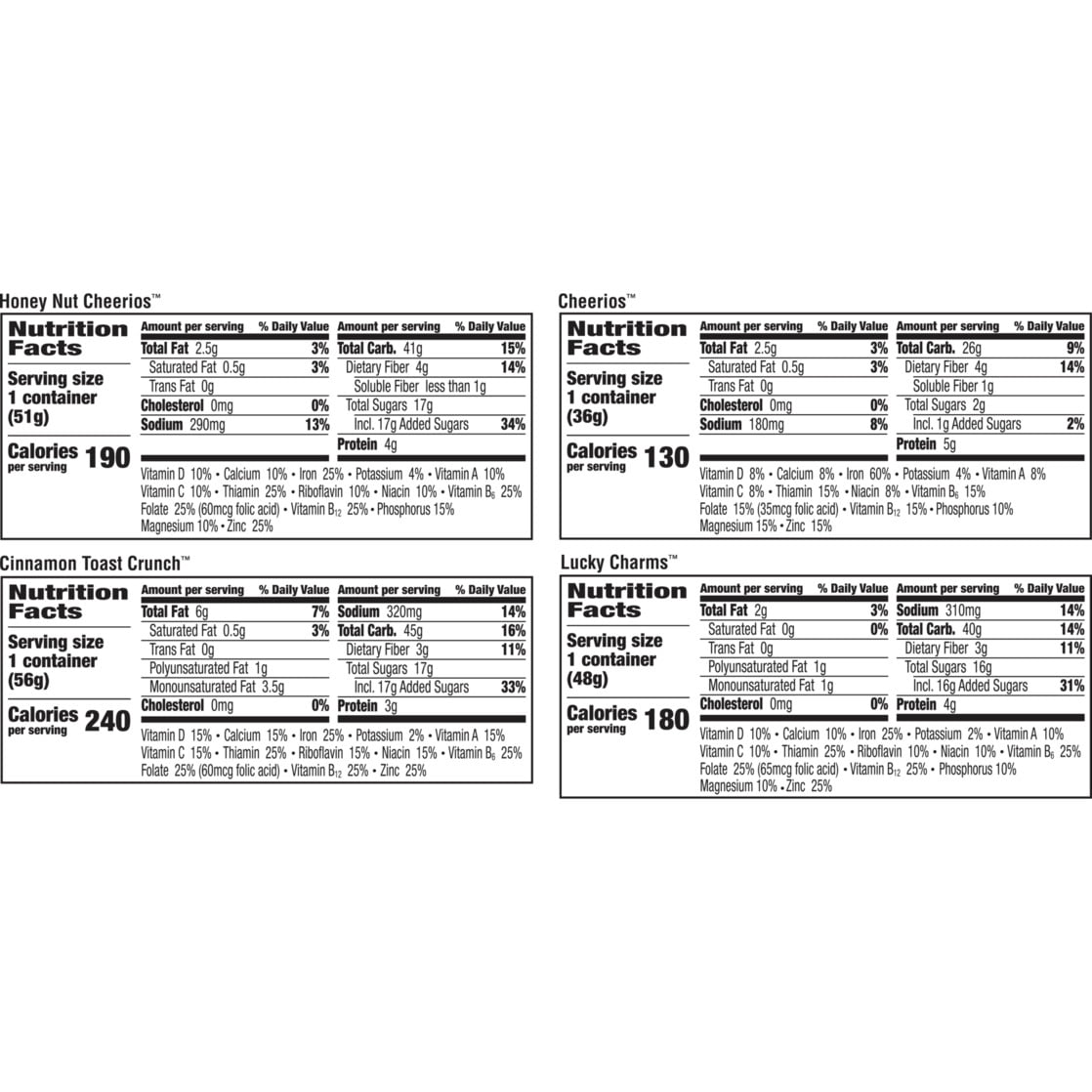 General Mills Single Serve Cereal Cups Variety Pack, 20.9 oz (12 Cups)
