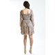 thumbnail image 3 of Vestido animal print Roman Fashion /Juvenil, 761 (cafe) cafe M, 3 of 6
