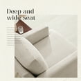 thumbnail image 5 of Weture Mid-Century Armchair, Linen Fabric Accent Chairs , Beige (Set of 2), 5 of 8