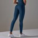 thumbnail image 5 of Nuevos pantalones de yoga de mujer de punto sin costuras y cintura alta - Efecto scrunched, cintura en forma de V - Nailon/spandex opaco para correr/fitness, 5 of 6