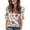 14# Black, variant on Womens Summer Boho Tops Casual V Neck Hip Length Tops Half Sleeve Blouses Floral Print Shirt Flowy Vacation Clothes Black S