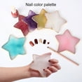 thumbnail image 2 of Nail Display Board Golden Rim Smooth Surface Mixing Colour Thickened Japanese-style Pentagram Onyx-Pattern Manicure Palette Female Supply, 2 of 6