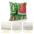 thumbnail image 4 of Creowell Summer Ice Cream Popsicle Lumbar Pillow Covers Watercolor Orange Watermelon Kiwi Fruits Decorative Pillow Cases  Seasonal Throw Pillows Farmhouse Home Decor for Sofa Couch Outdoor, 4 of 5