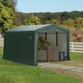 thumbnail image 3 of Sheltertube Wind And Snow-Load Rated Garage, 10X14X8 Green, 3 of 12