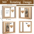 thumbnail image 4 of WWS-Rotating Floating Let the Adventure Begins Picture Frame, Engagement Gifts for Couples, Rustic 4x6 Floating Picture Frames Cool Wedding Bride to Be Bridal Shower Gifts for Couples Unique 2023(Rom, 4 of 4