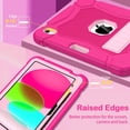 thumbnail image 5 of AVAWO 360° Rotatable Case for iPad (A16) 11th Generation 11 Inch 2025 & iPad 10th Generation 10.9" 2022, Shockproof Rugged Protective Cover with Shoulder Strap/Hand Strap - Rose, 5 of 12