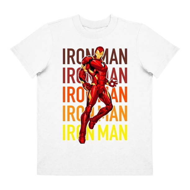 Playera Para Niño Marvel Avengers Cuello Redondo Manga Corta Talla 6 Blanco