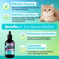 thumbnail image 3 of Ear Cleanse Solution for Dogs & Cats - Salicylic Acid Ear Cleaner - Gentle Wax & Debris Removal - Odor Control Moisturizing Formula - Routine Ear Care Maintenance - Vet Recommended - Easy Application, 3 of 5