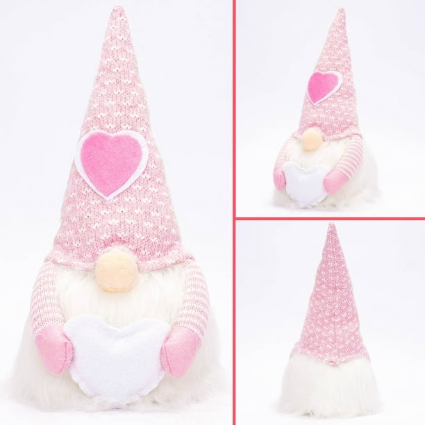 Puntoco Muñeca Sin Rostro Del Día De San Valentín Adorno De Muñeca De Amor Brillante Blanco, Decoración Del Hogar