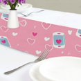 thumbnail image 4 of Yayeee Table Runner 70 inches Long Home Kitchen Dinning Party Decoration, Love Connection, 4 of 7