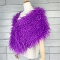 thumbnail image 6 of MSJUHEG Faux Fur Shawl,Shawls,Shawl Wraps,Pashmina Wraps,Formal Dresses,Faux Shawl Wedding Wrap and Shawl Winter Shawl and Bridesmaid Purple One Size, 6 of 7
