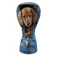 thumbnail image 2 of Yuyamidu 3D Dachshund Golf Club Head Covers Cute PU Leather Driver Headcover, Fairway Wood Head Cover, Golf Hybrid Head Cover for Women, 2 of 7