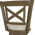thumbnail image 4 of Hillsdale Furniture Hamlin Wood Counter Height Swivel Stool, Brush Gray, 4 of 11
