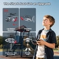 thumbnail image 5 of DEERC Black Hawk RC Helicopter for Kids, 2.4GHz Remote Control Helicopter for Adults, 26 Mins Flight, LED Lights, Altitude Hold, One-Key Take Off, Indoor Friendly, Helicopters Toy for Boys 8-12 Boys, 5 of 10