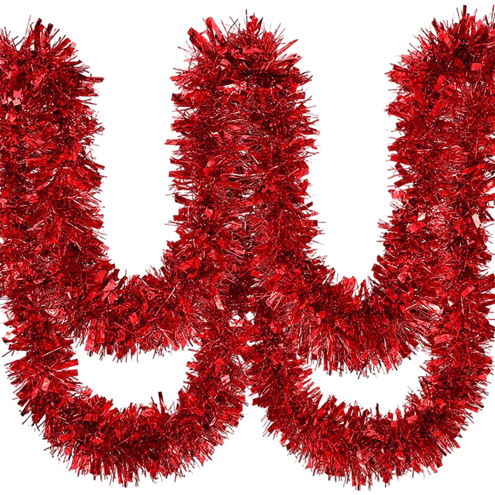 Metallic Tinsel Garland,Christmas Home Storage Bag,Colorful Twist Streamers for Christmas Decorations,Birthday Party Supplies,Indoor Outdoor Hanging Garlands for Tree,Wall,Festive Party Decor