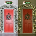 thumbnail image 5 of 2 Pack 9ft Pre-Lit Snow Flocked Christmas Garland with 160 LED Lights w/ 8 Modes & Timer for Outdoor Indoor Xmas Decoration Fireplace Mantle Stairs Doorway Railings Decor, Battery Operated, 5 of 10