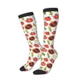 thumbnail image 2 of Fotbe Tomatoes print Women's Men's Novelty Crew Socks Cotton Socks Knee High Socks for Walking,Running,Nurses,Pregnancy, 2 of 9