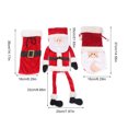 thumbnail image 3 of Fundas navideñas para botellas de vino con cabeza de Papá Noel, decoraciones navideñas, bolsa para botellas de vino para cumpleaños y fiestas navideñas, 3 of 10