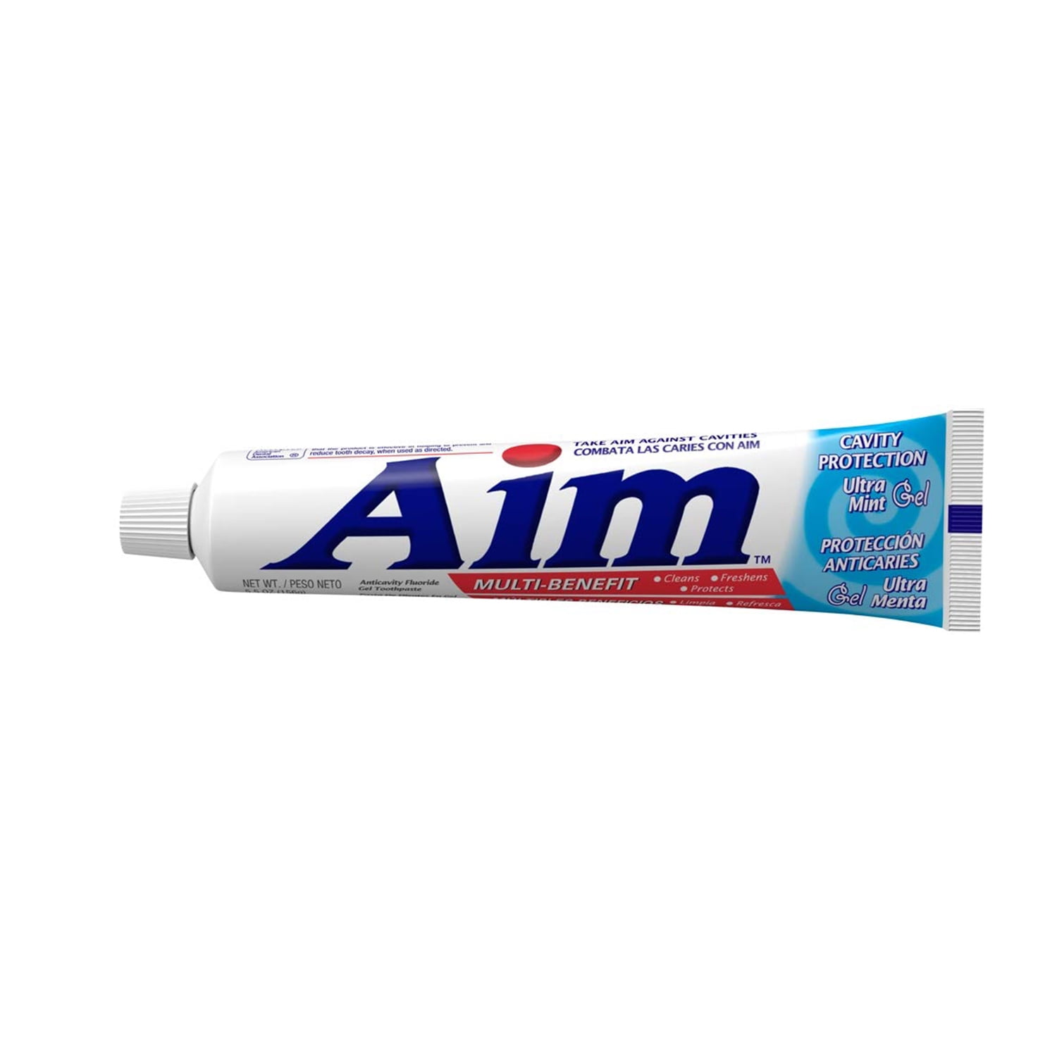 Aim Multi-Benefit Cavity Protection Gel Toothpaste, Ultra Mint 5.50 oz Pack of 7