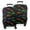 Black Cartoon Colorful-1, variant on Black and White Dinosaur Pattern Luggage Cover Fashion Suitcase Cover Baggage Covers Fit 25-28 Inch Luggage (Go Travel)