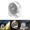 thumbnail image 4 of LYCAQL Fan, 8.5"D x 4.1"W x 9"H, Gray Powerful Fan For Home Bedroom Table Air Circulation Fan Wall Mounted Folding Desktop Portable Silent Mini USB Charging Fan, 4 of 9