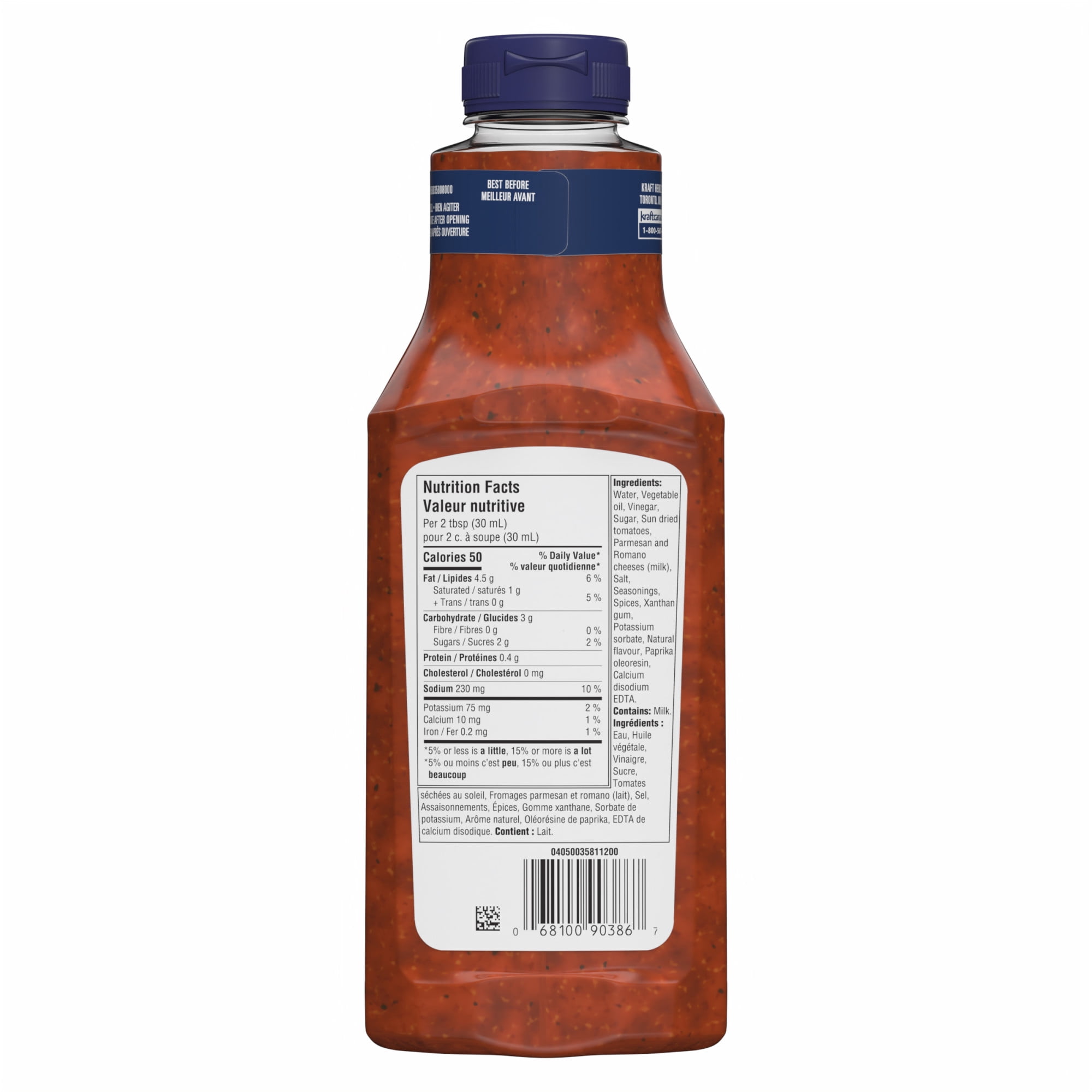 Vinaigrette Tomate Confite Calorie-Wise, Bouteille