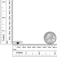 thumbnail image 4 of Gem Stone King 10K White and Yellow Gold Brown Smoky Quartz Solitaire Engagement Ring for Women (0.26 Cttw, Gemstone, Round 4MM, Size 5), 4 of 4